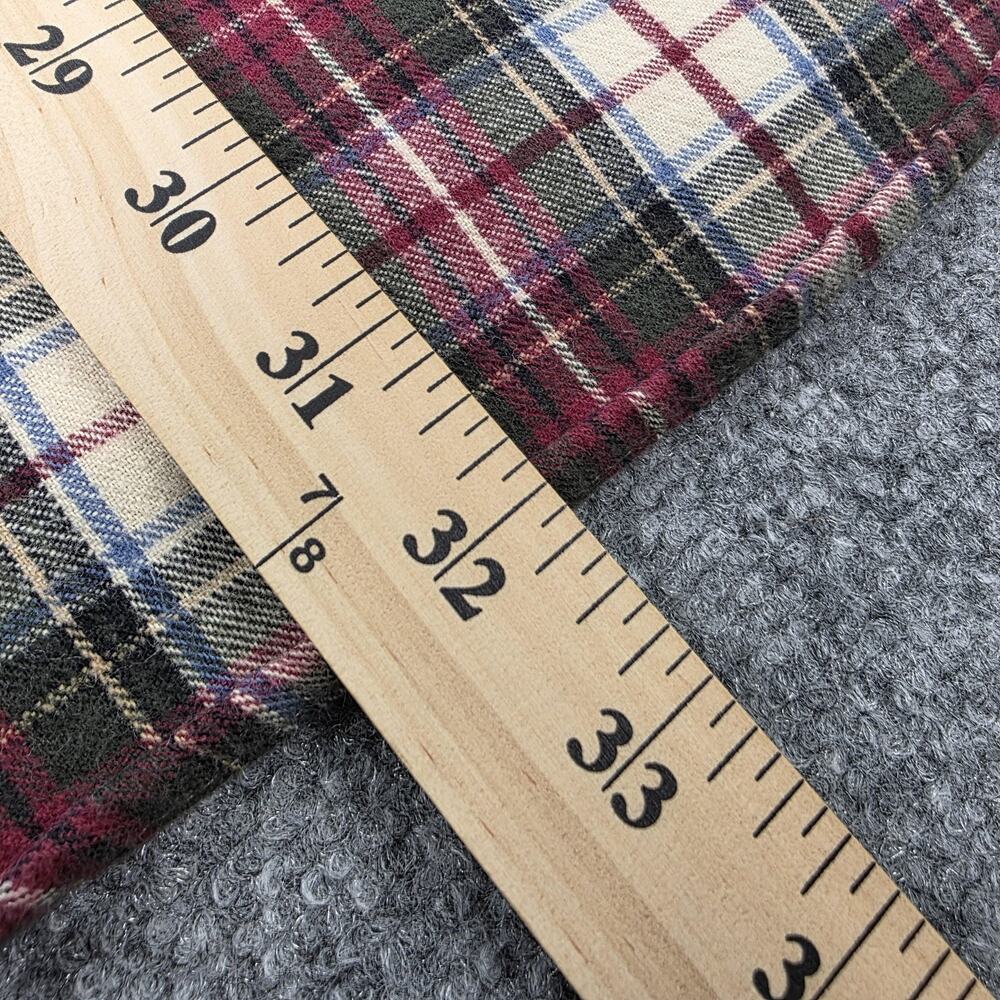 Vintage LL Bean Shirt Mens XXL Red Green Plaid Cotton Flannel Button Down Canada - Picture 8 of 15